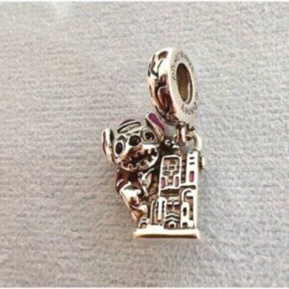 Paris Stitch Hollwood Tower of Terror Charm, Charm For Pandora Bracelet - Picture 5 of 5